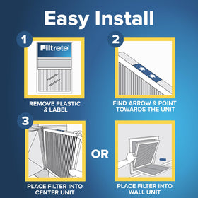 Filtrete actual size dimensions shown for precise replacement in your HVAC system