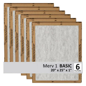 Filtrete 20x25x1 air filter six-pack in-pack shot improves home filtration