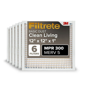 Filtrete 12x12x1 air filter pack stack for multi-room replacement