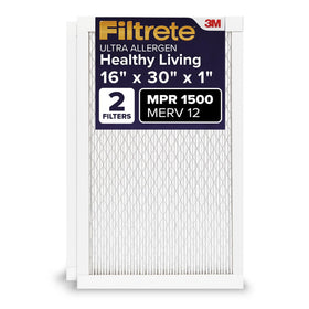 Filtrete asthma and allergy-friendly badge on packaging
