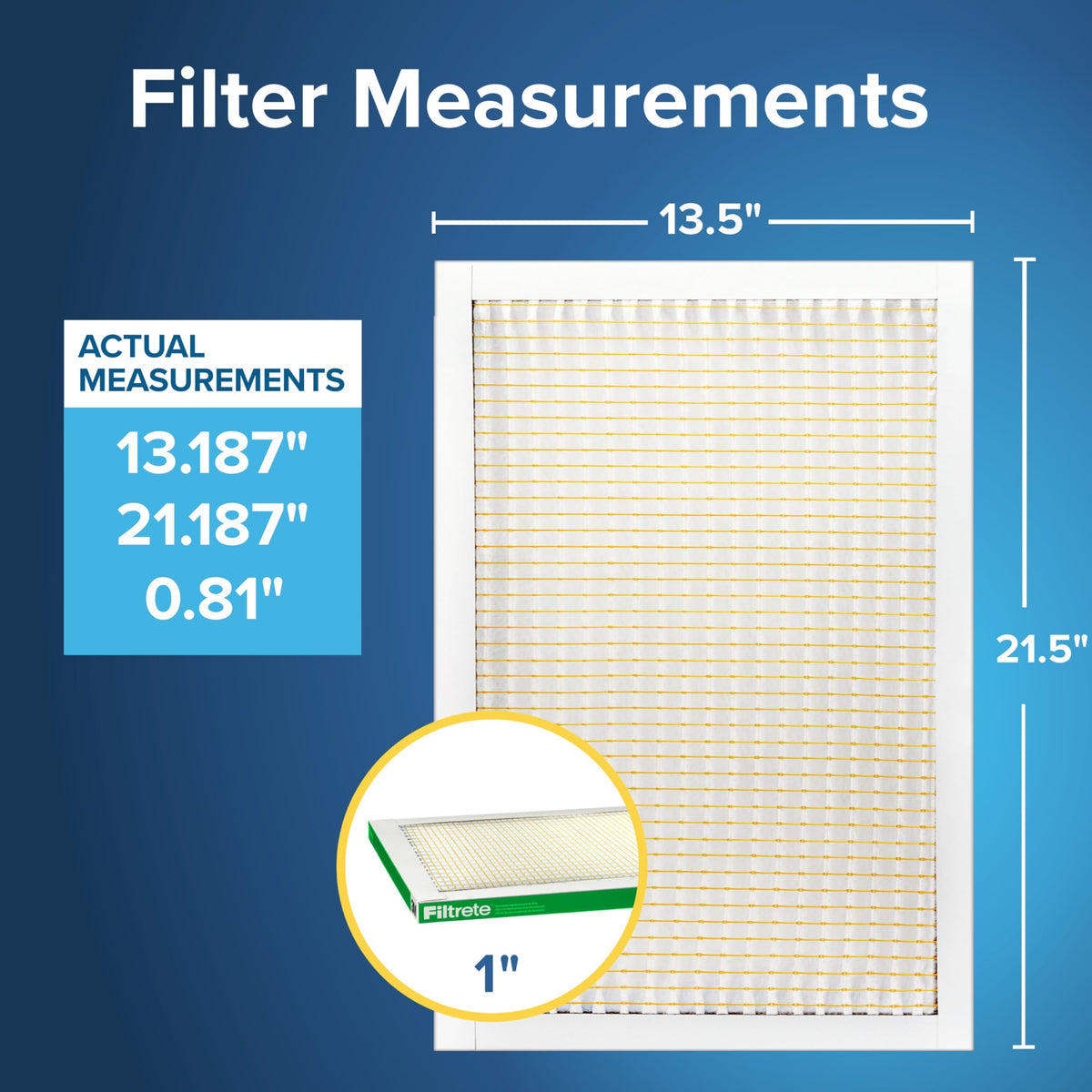 Filtrete electrostatic pleated filter captures dust, pollen, and pet dander for cleaner air