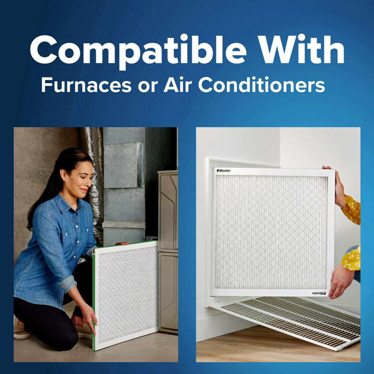 Filtrete HVAC filter with 3-month replacement cycle supports ongoing maintenance.
