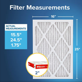 Filtrete MPR1000 close-up shows rating and fibers