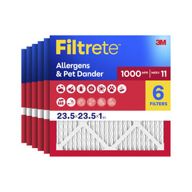 Filtrete packaged filter with MPR 1000 ready for replacement in your furnace