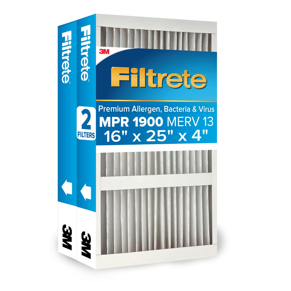 Filtrete two-pack packaging shows convenient replacement option for the brand.