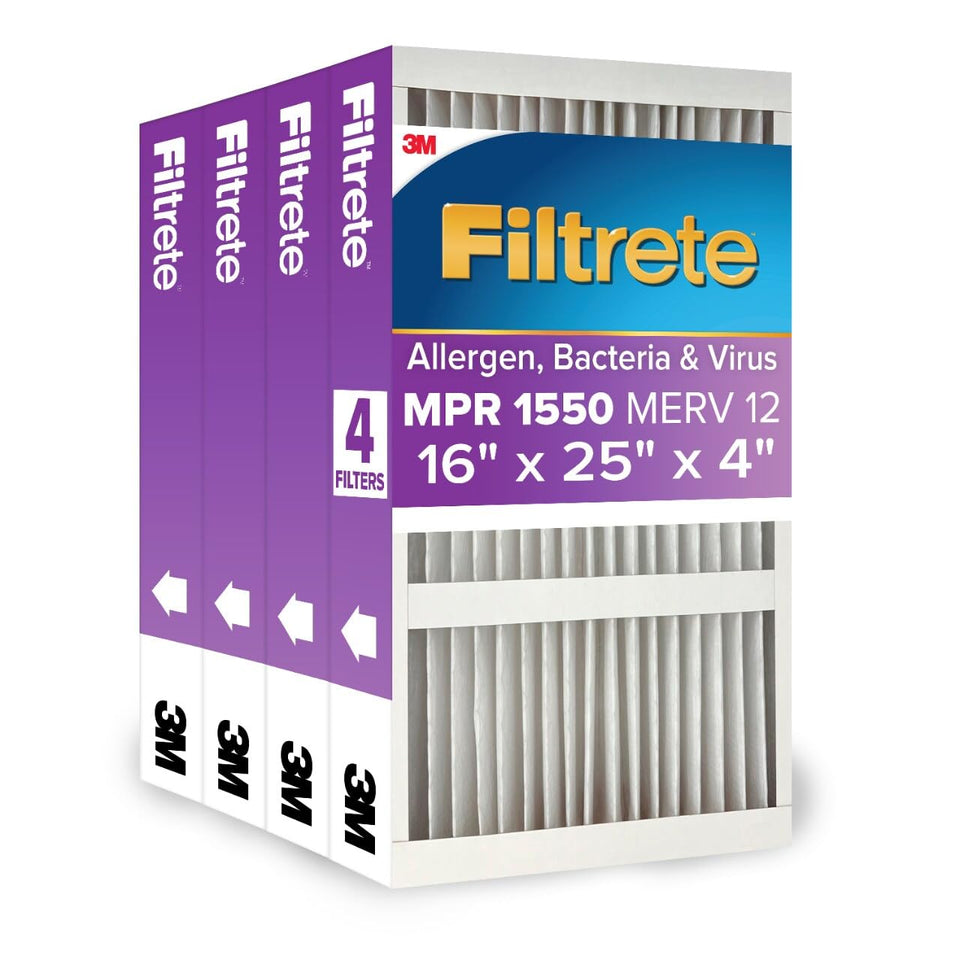 Filtrete SlimFit 16x25x4 pack ready for installation to improve indoor air quality.
