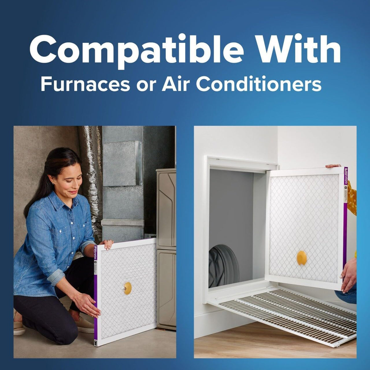 Filtrete Smart Air Filter 20x25x1 installation steps with easy setup