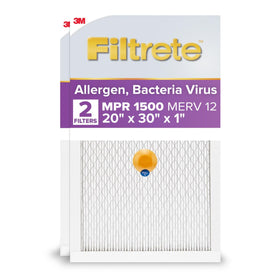 Filtrete 20x30x1 smart filter pack ready for furnace installation