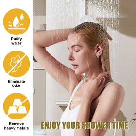 Filymosie BPA-free ABS shell offers durable, temperature-tolerant filtration for Jolie showers.
