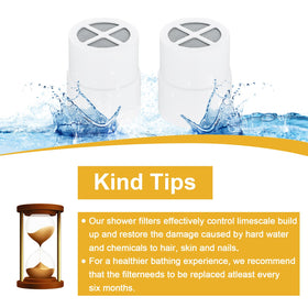 Filymosie Jolie cartridge inside view highlights 75% KDF filtration for cleaner water.