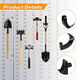 FIMXSD V-shape hook versatile holds for tools and cords in storage