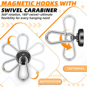 FINDMAG magnetic hooks as a coat hanger in an entryway