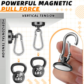 FINDMAG magnet hook protecting fridge surface while organizing