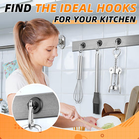 FINDMAG magnetic hooks in kitchen setup for organized utensils
