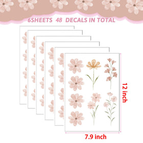 Finduat daisy wall decals in boho style brighten playroom walls and simplify setup