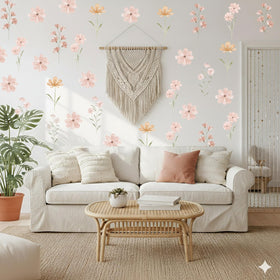 Finduat 48 decals enable cohesive patterns across walls or furniture