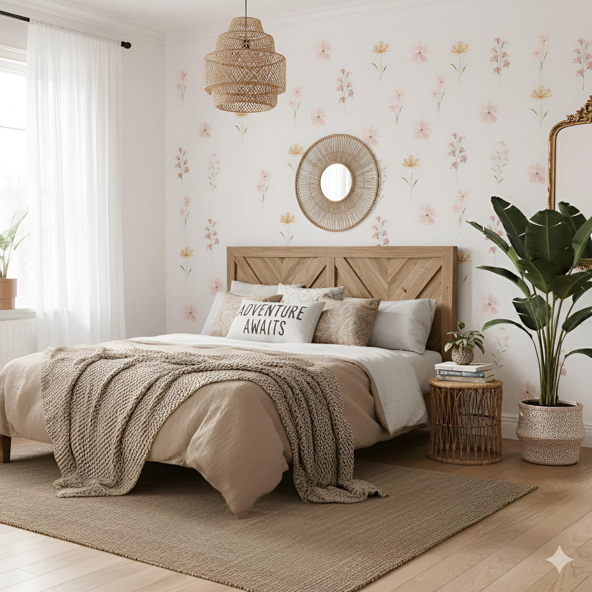 Finduat removable daisies decals leave walls clean for future decor choices