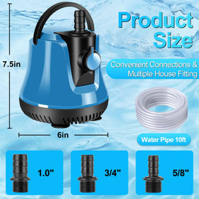 FineBud pump with adapters enables multiple hose sizes