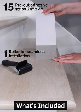 FineHous clear anti-slip tape delivers durable grip while preserving stair aesthetics