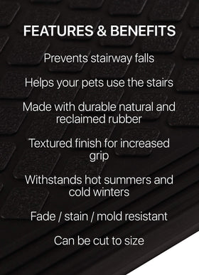 FINEHOUS stair treads can be cut to fit exact stair dimensions