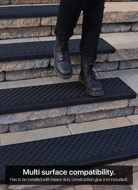 FINEHOUS treads work on wood, concrete, tile, and more