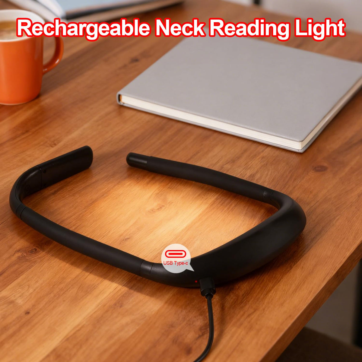 Finezeal comfortable neck light with lightweight design for long-wear nights.