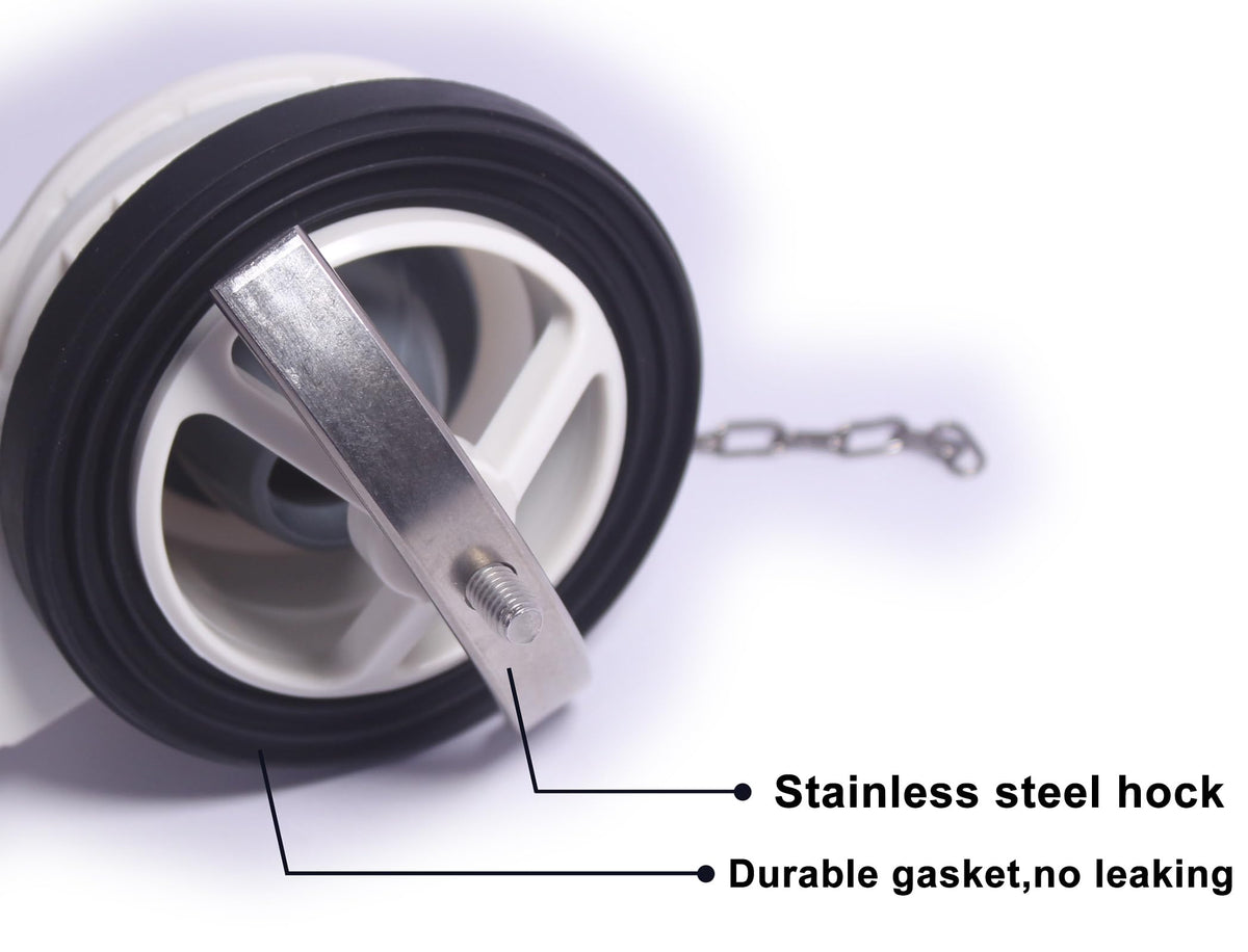 FinFuture durable plastic construction delivers consistently reliable flush performance.