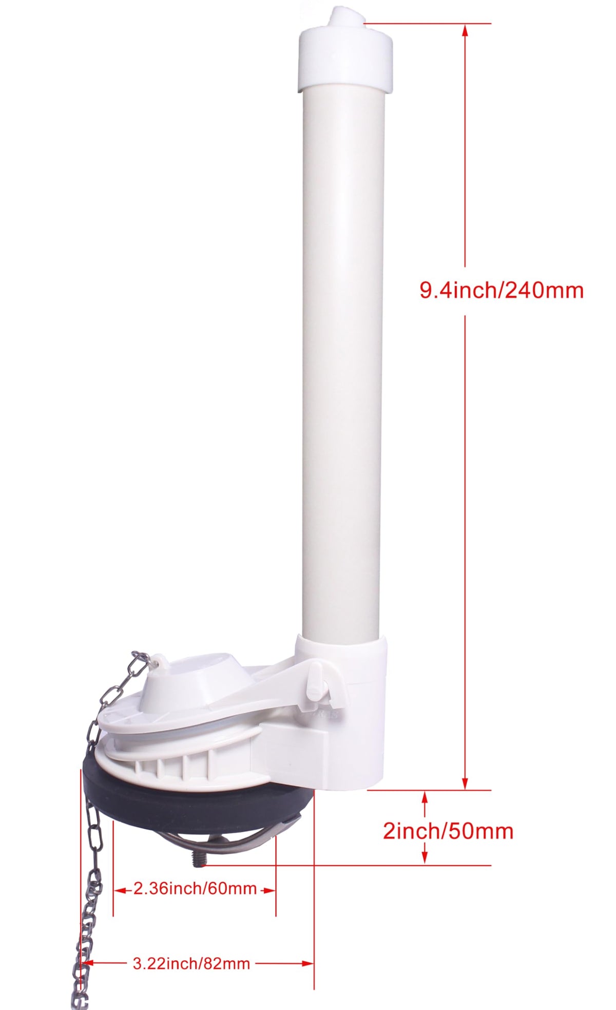 FinFuture toilet flapper ensuring tight seal and leak reduction.