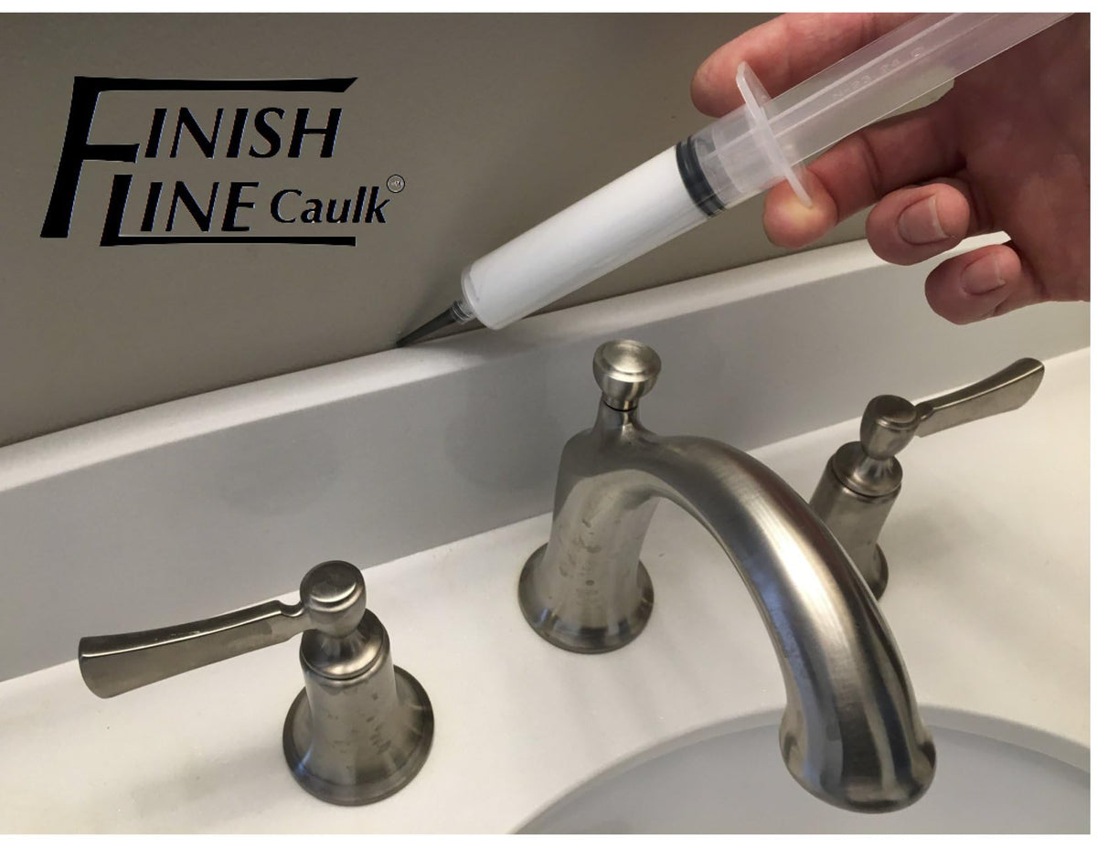 Finish Line Caulk refillable syringe simplifies loading and reuse on projects.