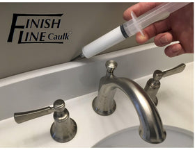 Finish Line Caulk refillable syringe simplifies loading and reuse on projects.
