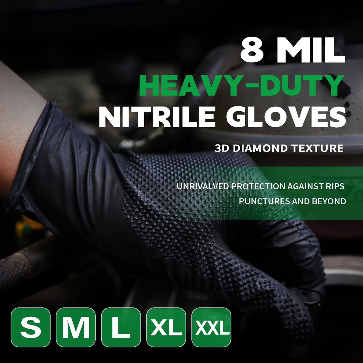 FINITEX latex-free and powder-free nitrile gloves protect sensitive skin.