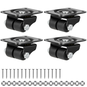 Finnhomy 1-inch caster wheels with double nylon wheels for heavy furniture on smooth floors.