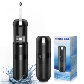 Finpola portable bidet with 180° nozzle for precise cleansing on the go.