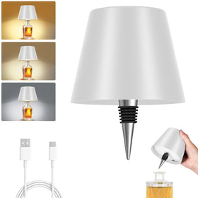 Fintoriel rechargeable bottle lamp with 3-color dimmable lighting for versatile ambiance.