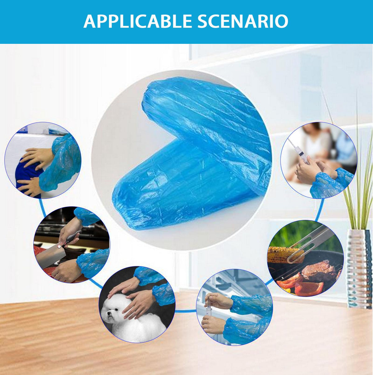 FIPASEN oversleeves suitable for diverse tasks including painting and cleaning