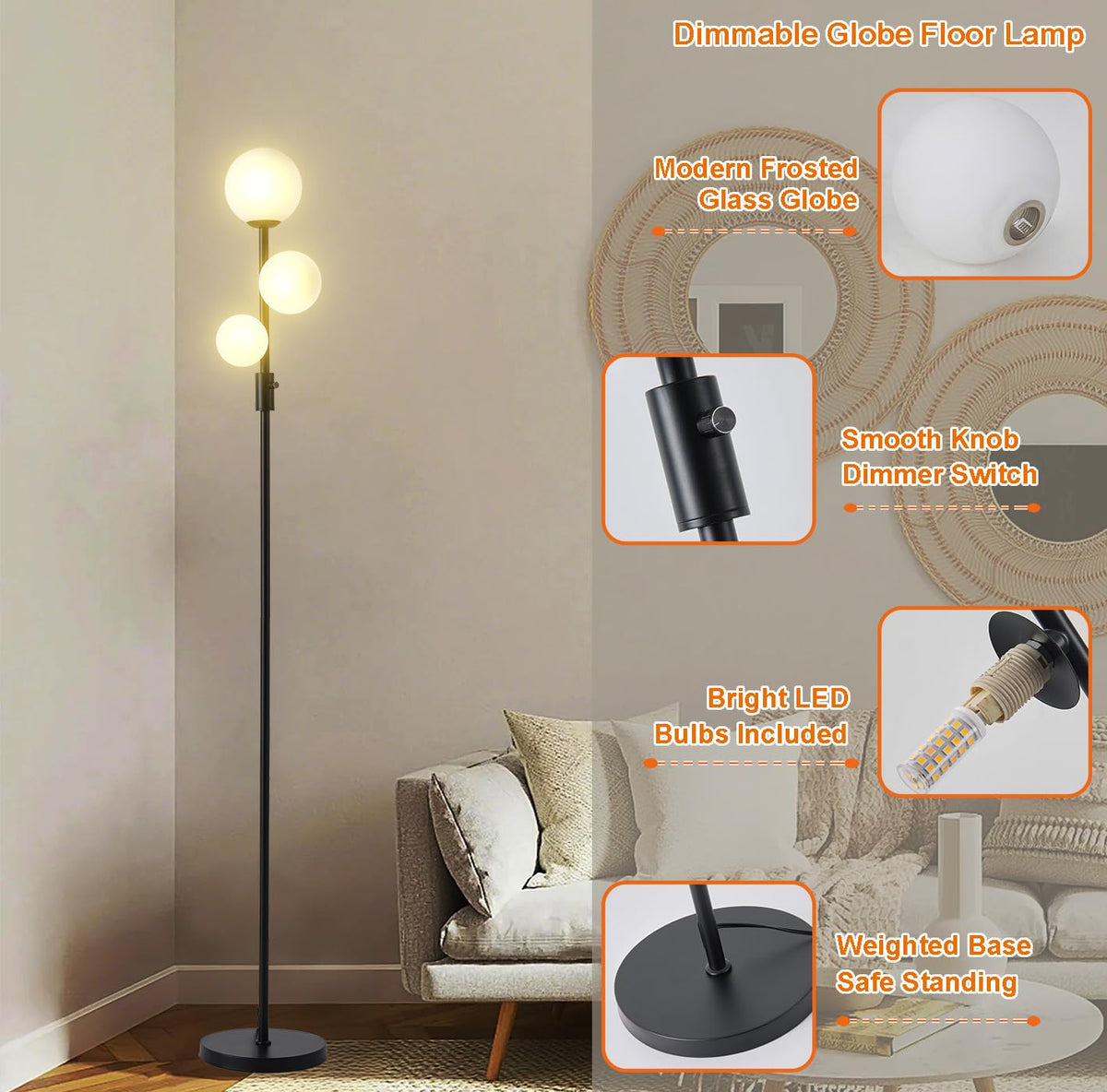 Fiqevs sturdy weighted base enhances safety around children and pets