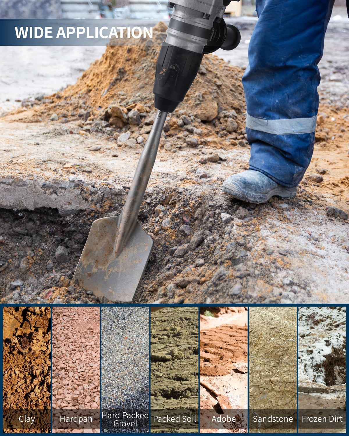 Firecore clay spade in-ground trenching scenario demonstrates use