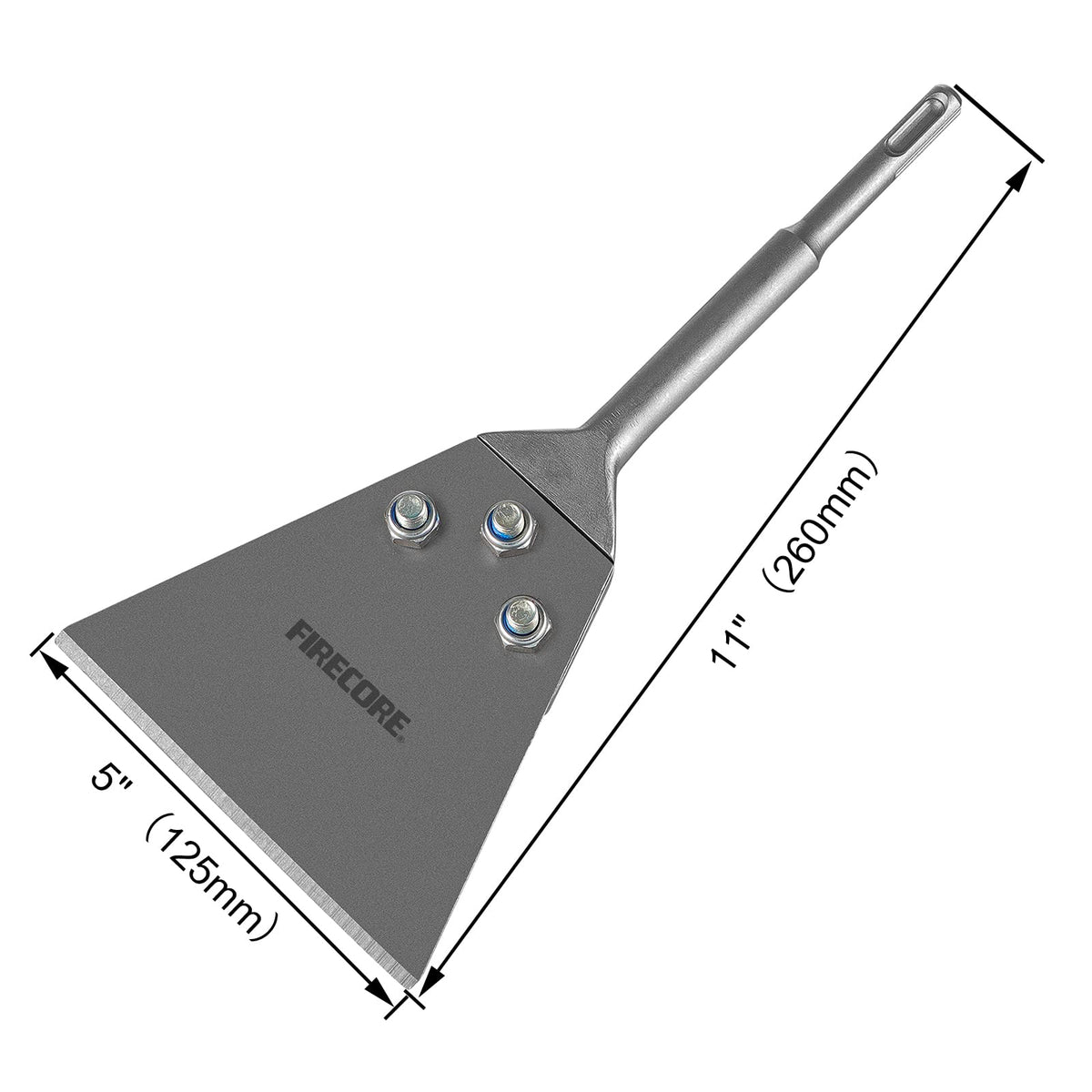 Firecore ergonomic long-handle design reduces bending fatigue