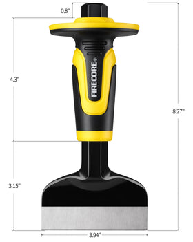 Firecore flat chisel 11-inch designed for flat splitting and shaping stone.