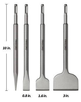 Firecore scaling chisel 10in for rust and adhesive removal