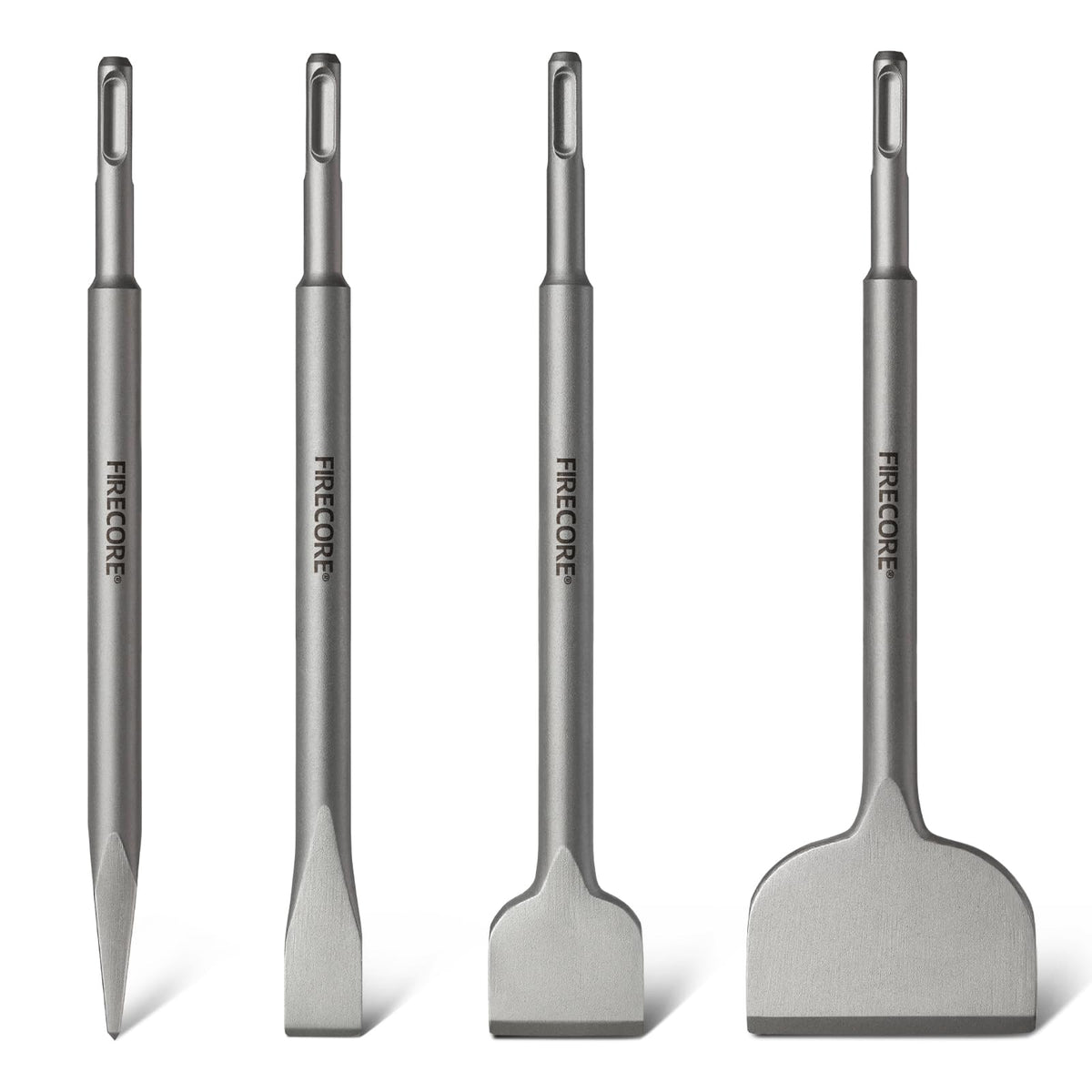 Firecore SDS chisel set tile removal 10in for efficient demolition