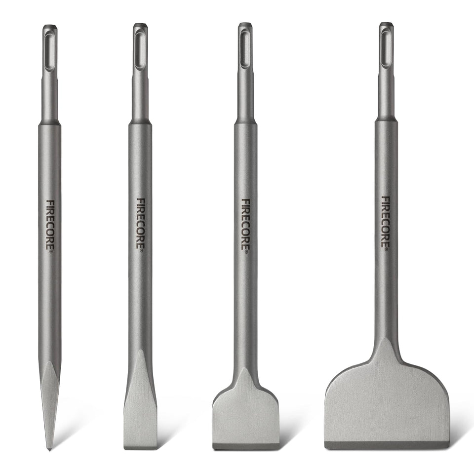 Firecore SDS chisel set tile removal 10in for efficient demolition