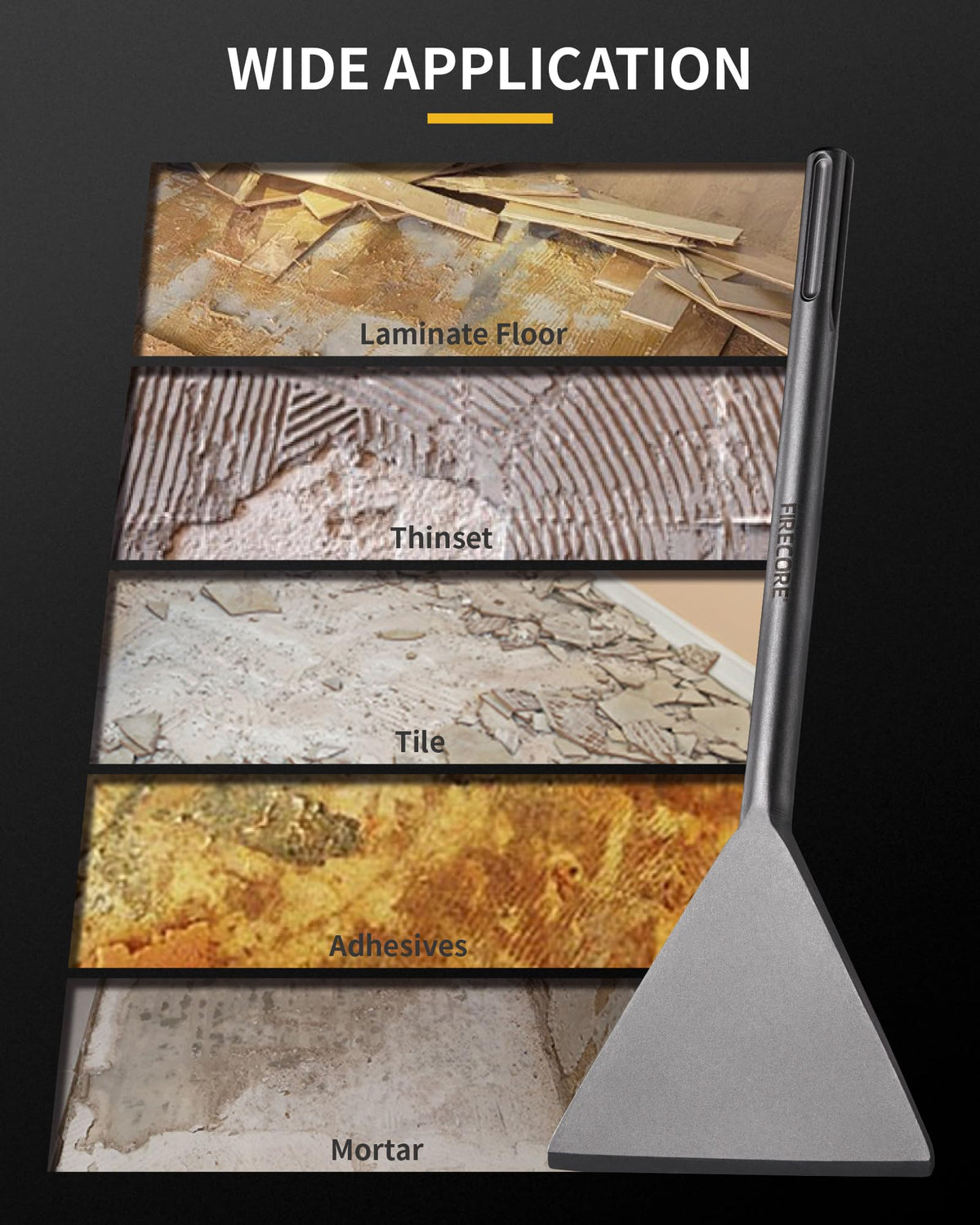 Firecore alloy steel 40CrMo construction for long-lasting construction tasks.