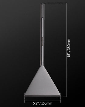 Firecore chisel for laminates and mortar with minimal bind-up.