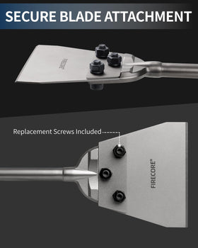 Firecore SDS Max shank design ensures compatibility with SDS Max rotary hammer drills