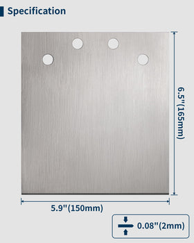 Firecore thinset removal chisel edge blade helps fast, controlled mortar removal.