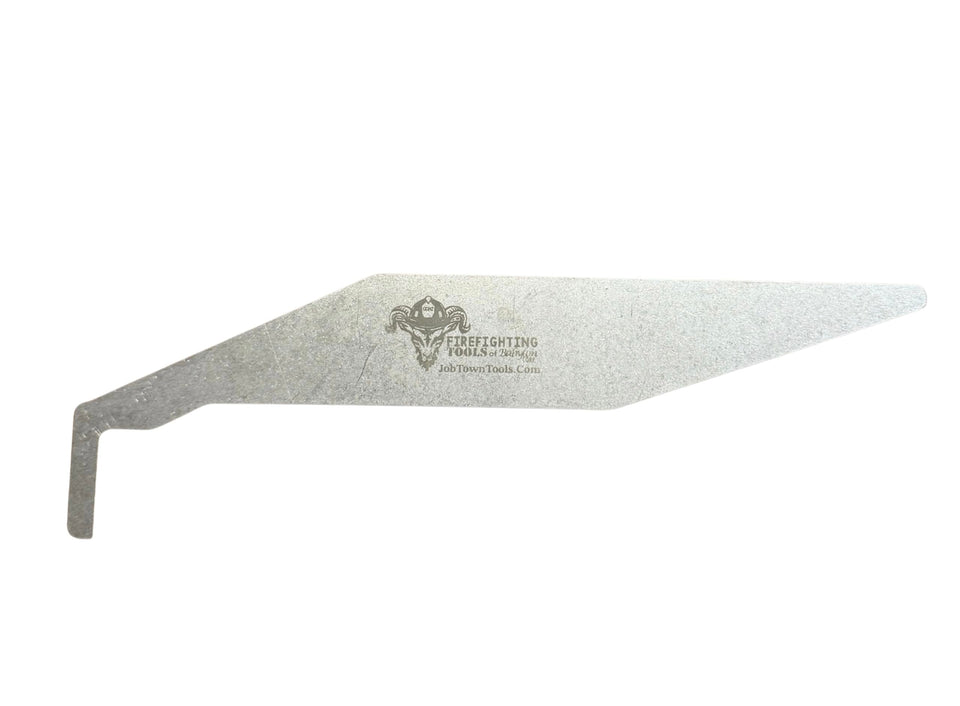 FirePik multipurpose tool front view, durable stainless steel design for everyday tasks.