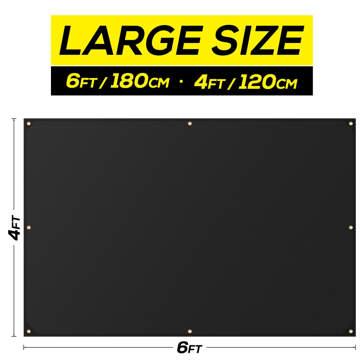 FireWESS 2Pack welding blanket unfolded to reveal 4x6ft coverage.