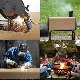 FireWESS heat-resistant fiberglass weave designed for industrial and workshop use.