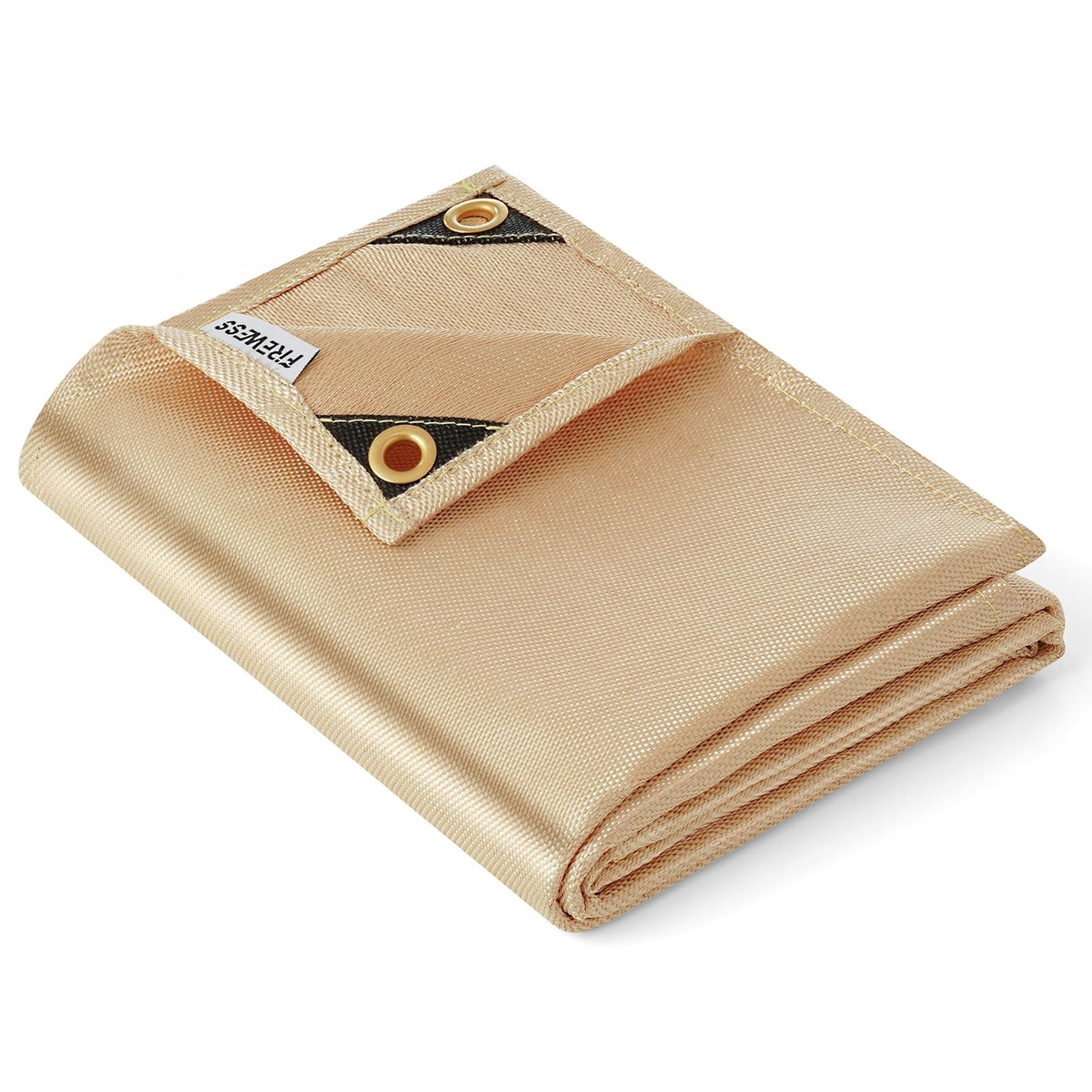 FireWESS heavy duty fiberglass welding blanket with brass grommets for safe heat protection.